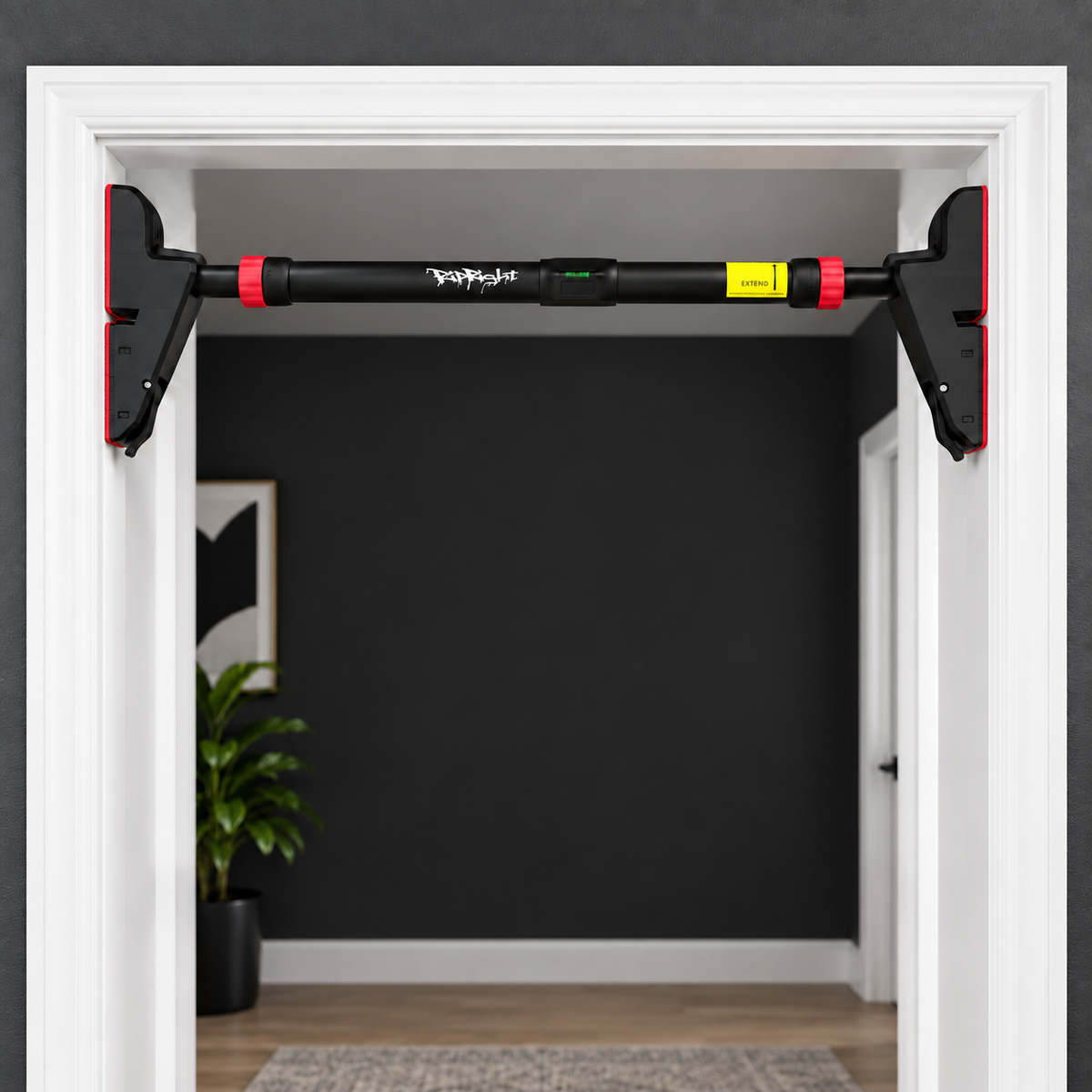 How to install the RipRight PullBar in a doorway: twist, level, lock, train