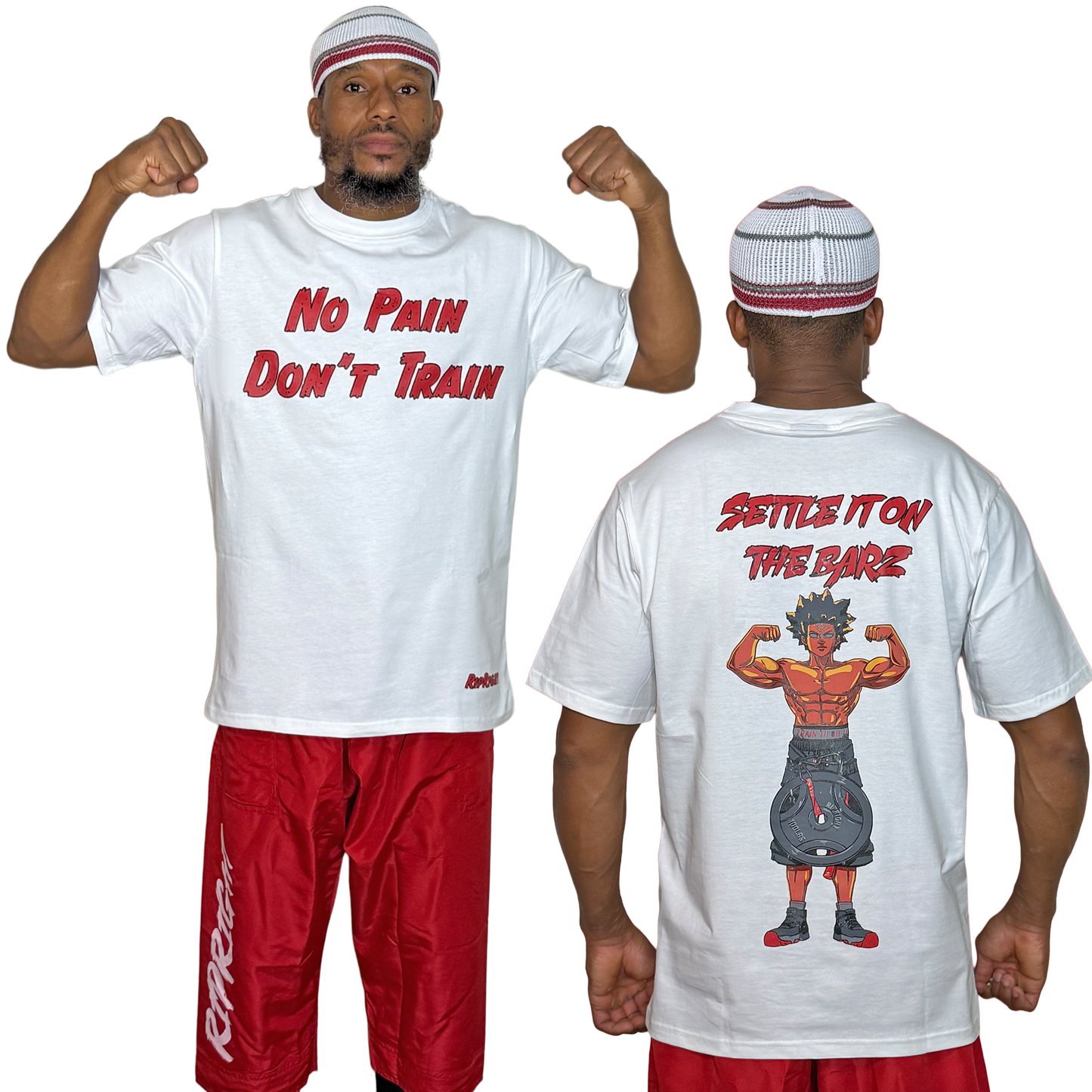 Settle It On The Barz Tee - No Pain Don't Train