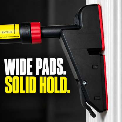 RipRight PullBar mounted in a doorframe with no screws or drilling