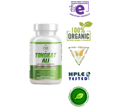 Tongkat Ali 300mg standardized extract bottle